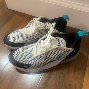 Nike Air Max 270 Kids' White, Black & Blue Sneakers
